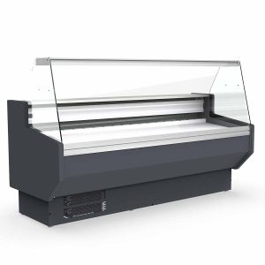 Banco refrigerato TOPLINE 200 – vetro frontale dritto “grigio”, 1985 x 800 mm