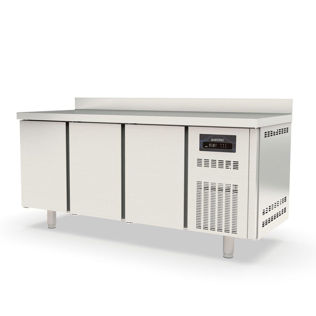 Tavolo refrigerato TOPLINE / 3 vani GN1/1 con 3 porte e alzata, 1795 x 700 mm