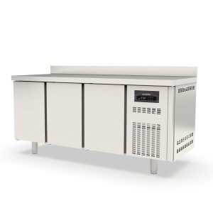 Tavolo refrigerato TOPLINE / 3 vani GN1/1 con 3 porte e alzata, 1795 x 700 mm