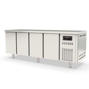 Tavolo refrigerato TOPLINE / 4 vani GN1/1 con 4 porte, 2245 x 700 mm
