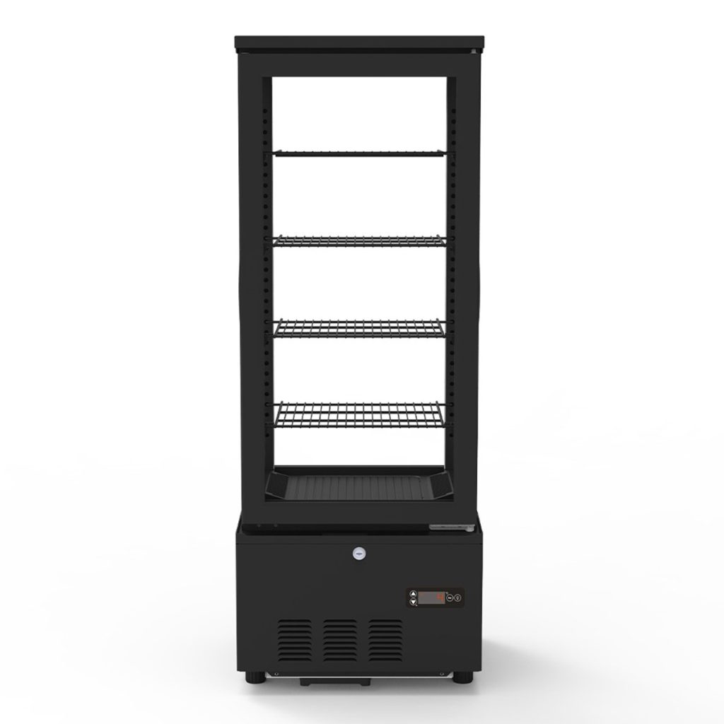 Vetrina refrigerata TOPLINE 4 vani / 92 Litri “nera”, 434 x 398 mm