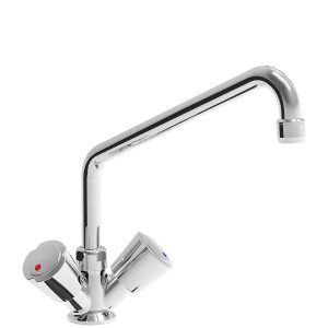 Miscelatore TOPLINE con rubinetto orientabile e 2 valvole miscelatrici – Monoforo, 55 x 300 mm