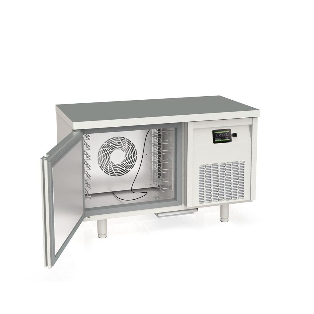 Abbattitore rapido TOPLINE inox, per 7x GN1/1 (40 mm), gruppo a destra, 1350 x 700 mm