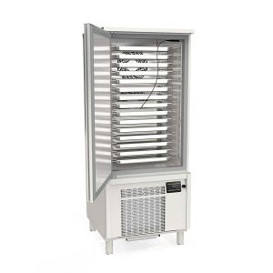 Abbattitore rapido TOPLINE inox, per 15x GN1/1 (40 mm) o 15x EN 60×40, 800 x 800 mm