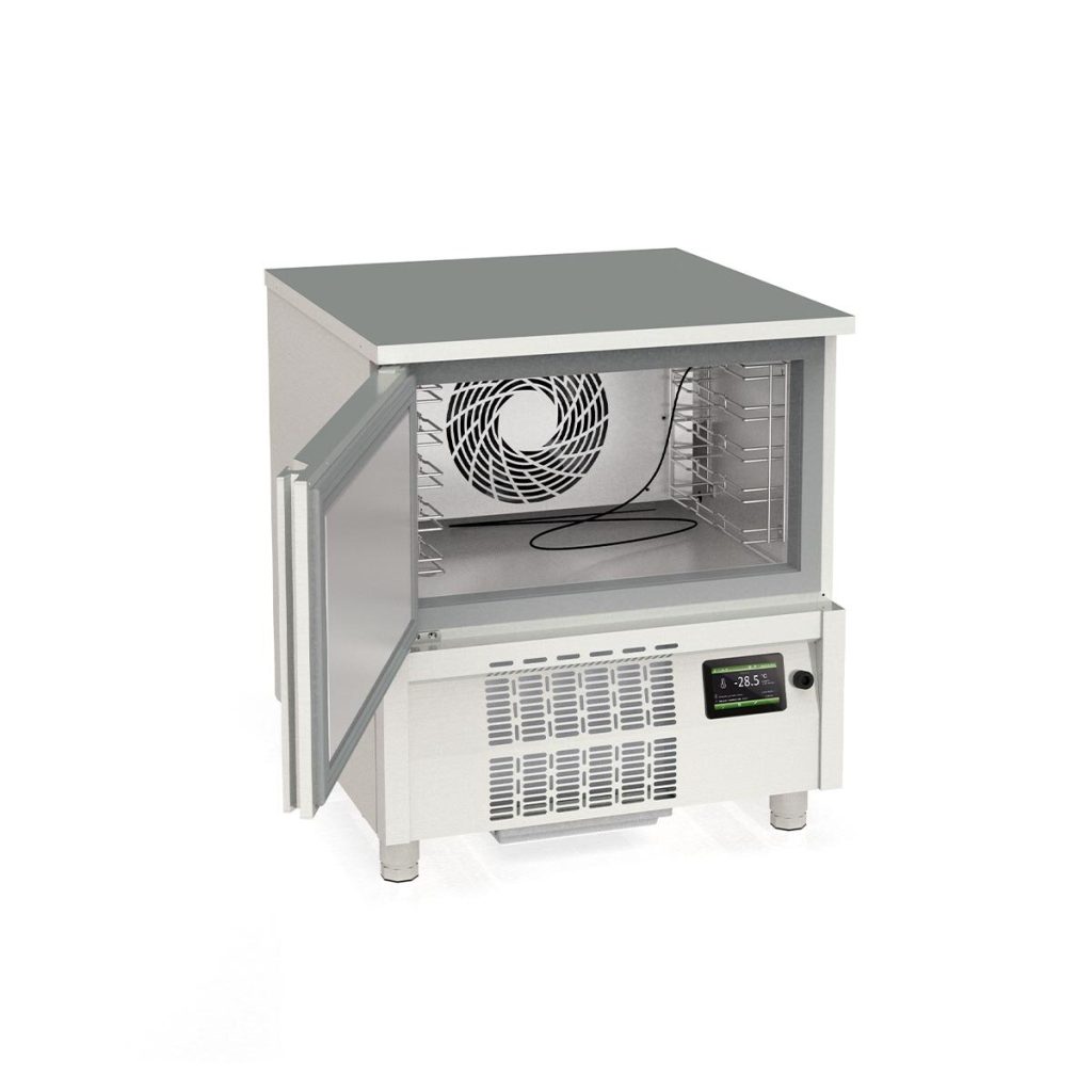 Abbattitore rapido TOPLINE inox, per 5x GN1/1 (40 mm) o 4x EN 60×40, 800 x 800 mm