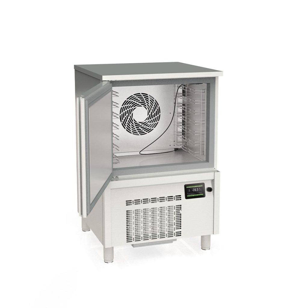 Abbattitore rapido TOPLINE inox, per 7x GN1/1 (40 mm) o 7x EN 60×40, 800 x 800 mm