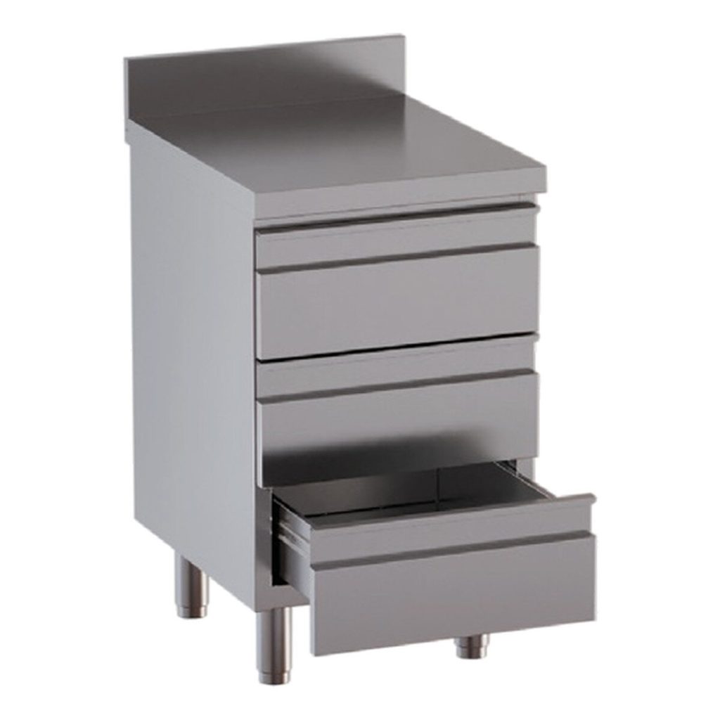 Cassettiera TOPLINE / 3 cassetti con alzatina, 500 x 600 mm