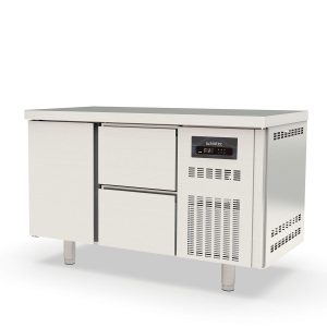 Tavolo congelatore TOPLINE / 2 vani GN1/1 con 2 cassetti / 1 porta, 1345 x 700 mm