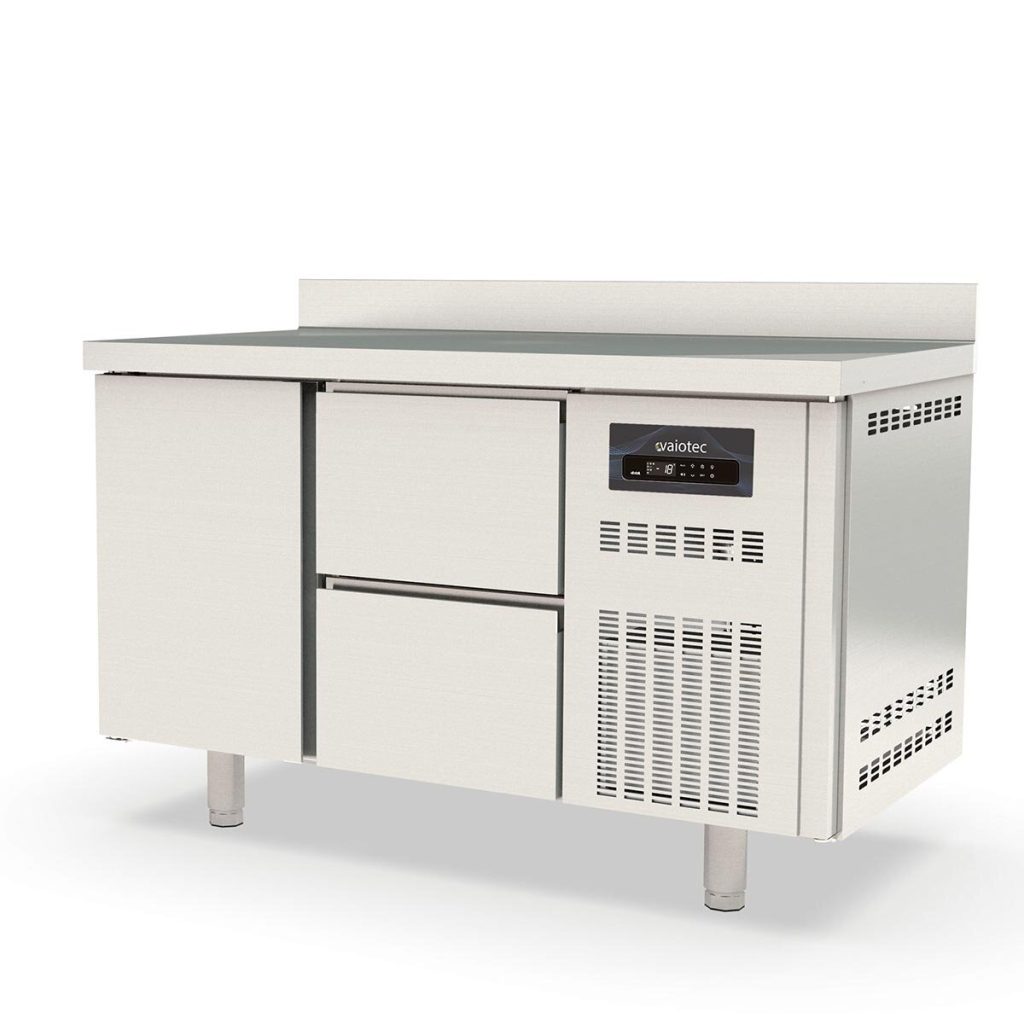 Tavolo congelato TOPLINE / 2 vani GN1/1 con 2 cassetti, 1 porta e alzata, 1345 x 700 mm