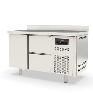 Tavolo congelato TOPLINE / 2 vani GN1/1 con 2 cassetti, 1 porta e alzata, 1345 x 700 mm