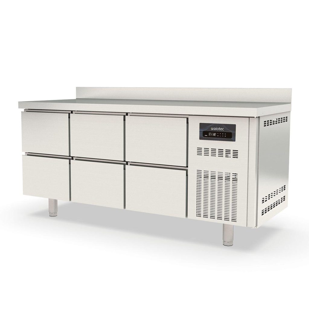 Tavolo congelato TOPLINE / 3 vani GN1/1 con 6 cassetti e alzata, 1795 x 700 mm