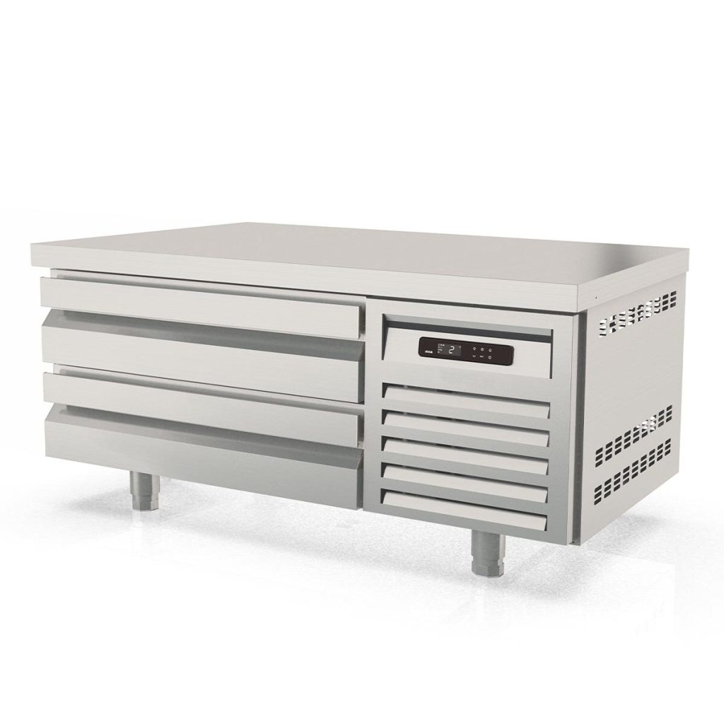 Tavolo refrigerato sottobanco TOPLINE / 1 vano GN 2/1 con 2 cassetti, 1210 x 700 mm