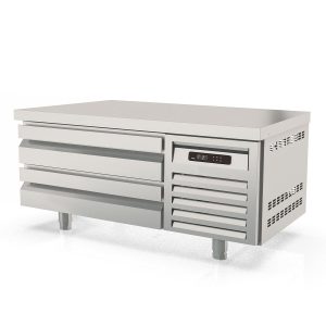 Tavolo refrigerato sottobanco TOPLINE / 1 vano GN 2/1 con 2 cassetti, 1210 x 700 mm