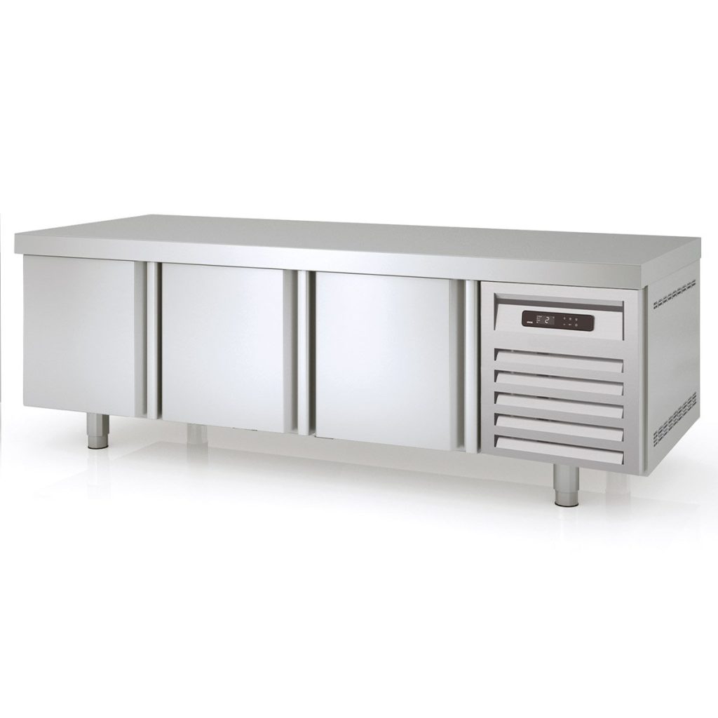 Tavolo refrigerato sottobanco TOPLINE / 3 vani GN 1/1 con 3 porte, 1795 x 700 mm
