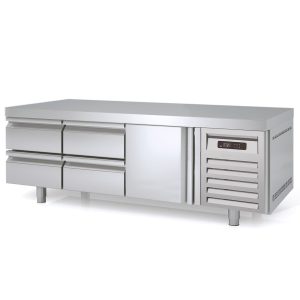 Tavolo refrigerato sottobanco TOPLINE / 3 vani GN 1/1 con 4 cassetti e 1 porta, 1795 x 700 mm