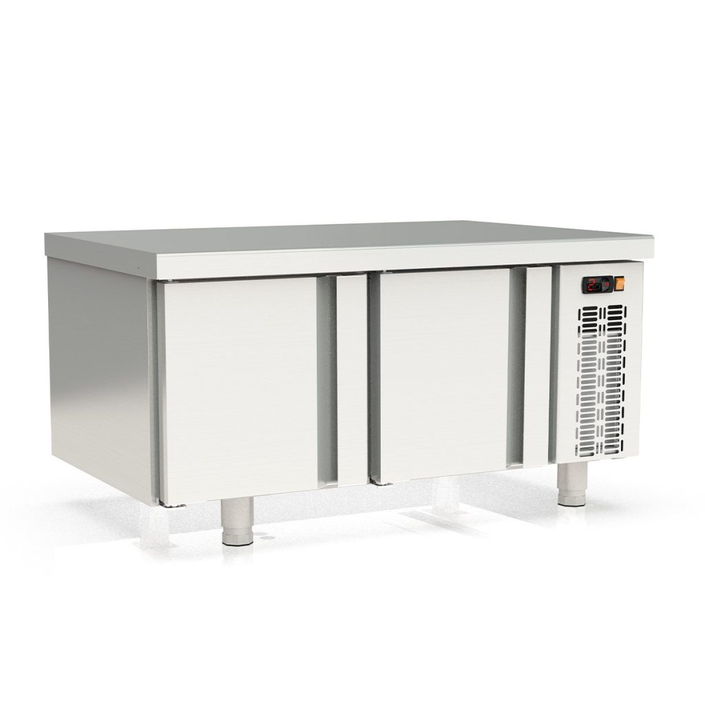 Tavolo refrigerato sottobanco TOPLINE (Slim) / 2 vani GN 1/1 con 2 porte, 1200 x 700 mm