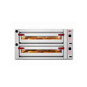 Forno elettrico pizza INOXPRO-D18 – controllo digitale – doppia camera – 9+9 pizze Ø34 cm – 26,64 kW – 400 V