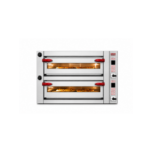 Forno elettrico pizza INOXPRO-D12 – controllo digitale – doppia camera – 6+6 pizze Ø34 cm – 17,76 kW – 400 V