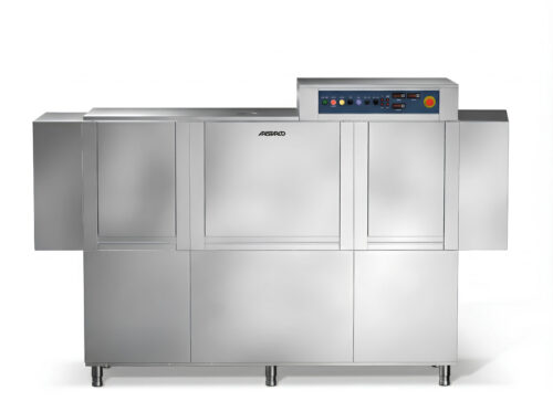 Lavastoviglie a cesto trainato Aristarco TAU 3500 RR – Cesto 50×50 cm – fino a 250 cesti/ora