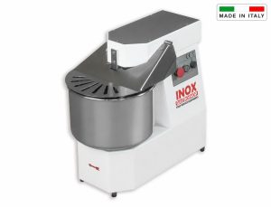 Impastatrice Inox GastroShop a spirale SM30 – 25 kg impasto – 32 L – 400 V – 1 velocità – su ruote
