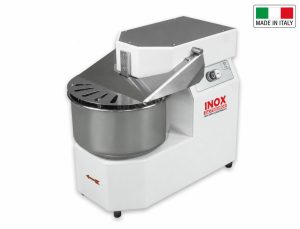 Impastatrice Inox GastroShop a spirale SM50 – 45 kg impasto – 64 L – 400 V – 2 velocità– su ruote