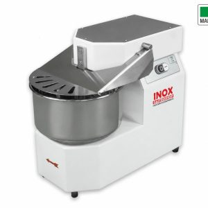 Impastatrice Inox GastroShop a spirale - 2 velocità SM 20 TX - vasca fissa 400 V - 2 velocità– su ruote