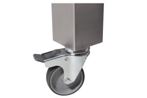 Set 4 ruote Pizzagroup per supporti forno – 2 con freno