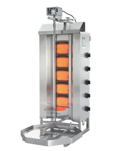 Potis G3 Gyrosgrill griglia per kebab – motore superiore – bruciatore singolo – max. 50 kg