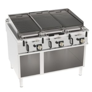Griglia gas a pietra lavica Tecnoinox TECNO90 su vano aperto 120 cm – GR12FG9T