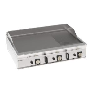 Fry-top gas Tecnoinox TECNO90 piastra 1/3 rigata 120 cm – FTR12G9