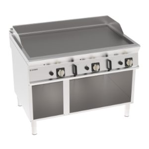 Fry-top gas Tecnoinox TECNO90 piastra liscia 120 cm su vano aperto – FTL12FG9