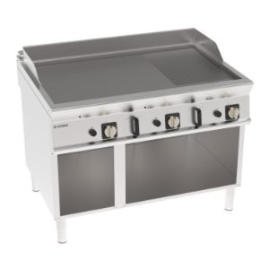 Fry-top gas Tecnoinox TECNO90 piastra 1/3 rigata 120 cm su vano aperto – FTR12FG9
