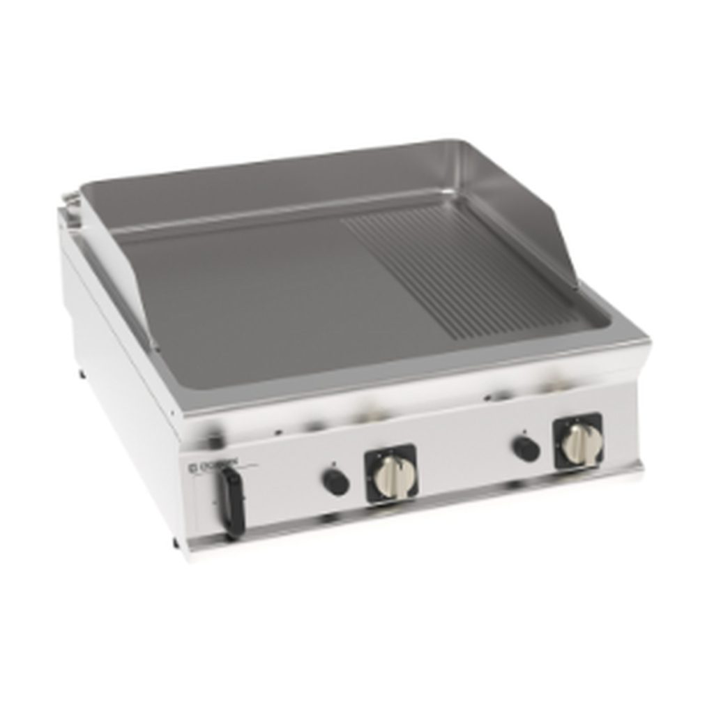 Fry-top gas Tecnoinox TECNO90 piastra 1/3 rigata – FTR8G9