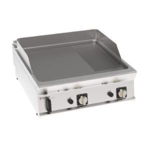 Fry-top gas Tecnoinox TECNO90 piastra 1/3 rigata – FTR8G9