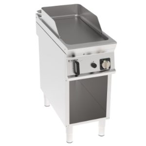 Fry-top gas Tecnoinox TECNO90 piastra liscia 40 cm su vano aperto – FTL4FG9