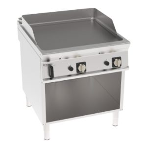 Fry-top gas Tecnoinox TECNO90 piastra liscia 80 cm su vano aperto – FTL8FG9