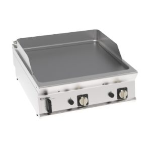 Fry-top gas Tecnoinox TECNO90 piastra liscia cromata spazzolata 80 cm – FTL8G9/B