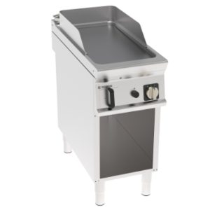 Fry-top gas Tecnoinox TECNO90 piastra liscia cromata spazzolata 40 cm su vano aperto – FTL4FG9/B