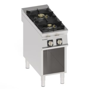 Piano cottura gas Tecnoinox TECNO90 2 fuochi su vano aperto – PCH4FG9