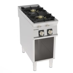 Piano cottura gas Tecnoinox TECNO90 2 fuochi Super su vano aperto – PCH4FSG9