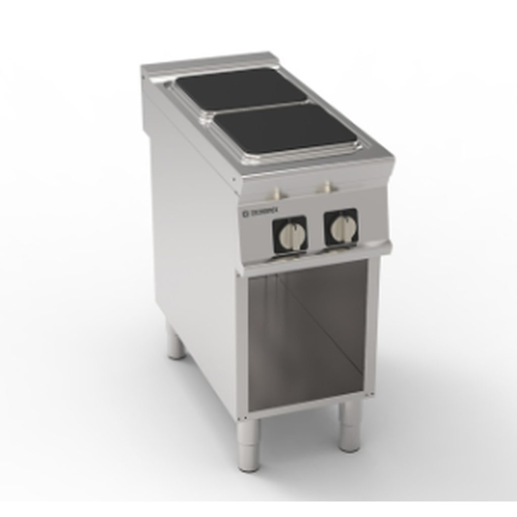 Piano cottura elettrico Tecnoinox TECNO90 2 piastre su vano aperto – PC4FE9