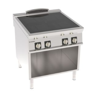 Piano cottura vetroceramica Tecnoinox TECNO90 4 zone su vano aperto – PCC8FE9