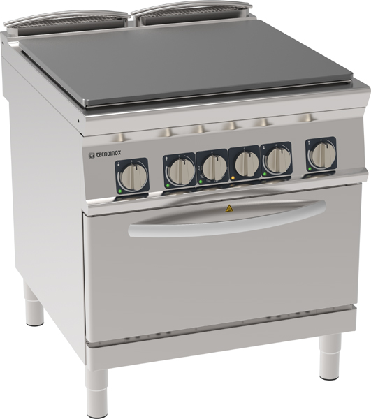 Cucina elettrica tuttapiastra Tecnoinox TECNO90 con forno statico GN2/1 – PPF8E9