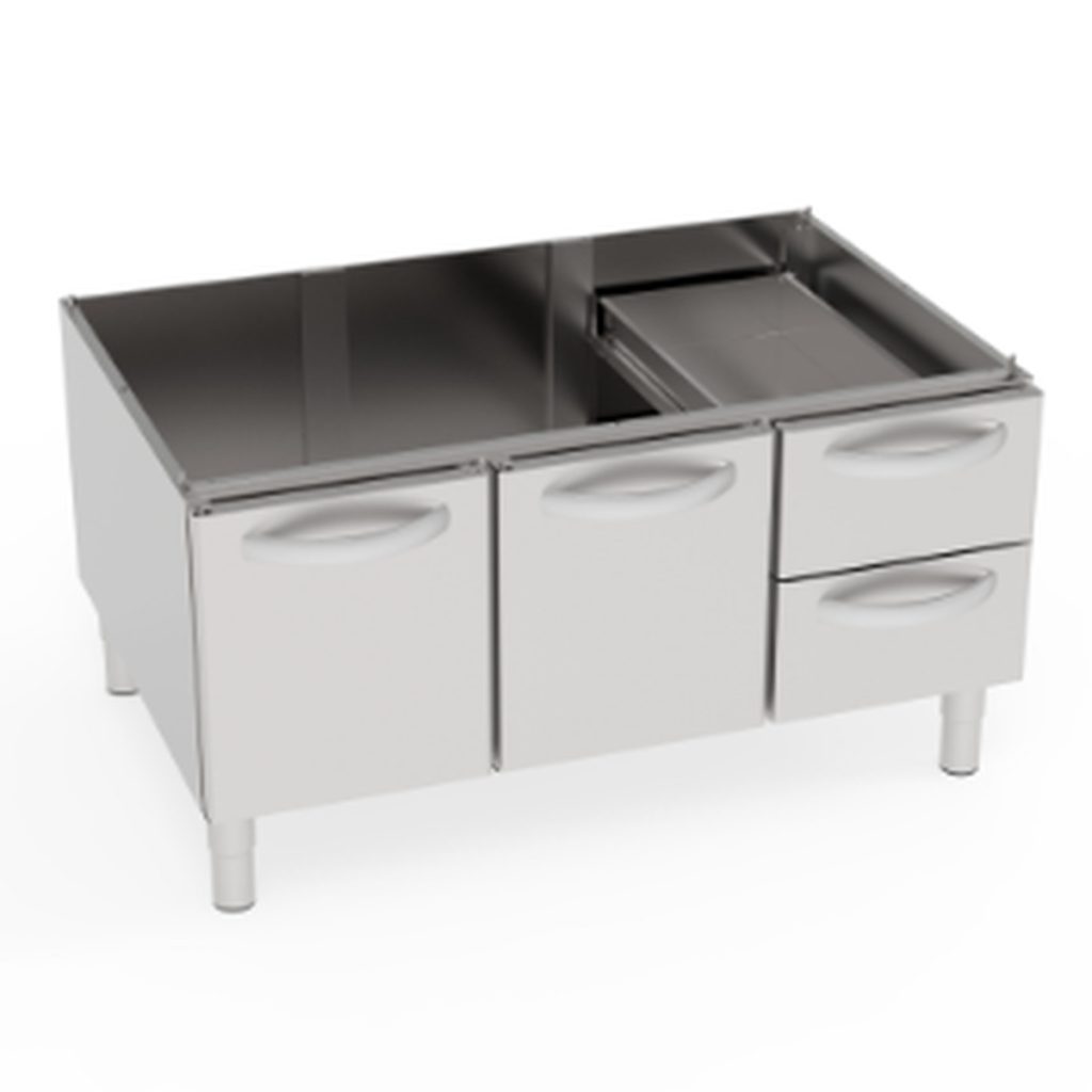 Vano neutro Tecnoinox TECNO90 2 porte e 2 cassetti – VNC12L9