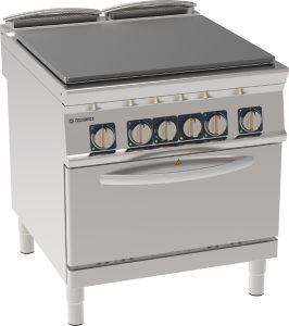 Cucina elettrica tuttapiastra Tecnoinox TECNO90 con forno ventilato GN1/1 – PPF8VE9