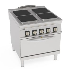 Cucina elettrica Tecnoinox TECNO90 4 piastre con forno ventilato GN1/1 – PF8VE9