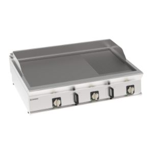 Fry-top elettrico Tecnoinox TECNO90 piastra 1/3 rigata 120 cm – FTR12E9