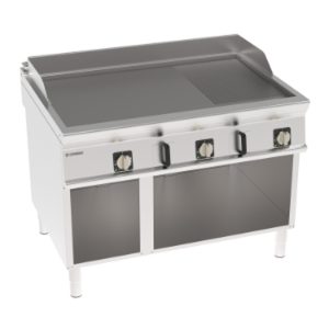 Fry-top elettrico Tecnoinox TECNO90 piastra 1/3 rigata 120 cm su vano aperto – FTR12FE9