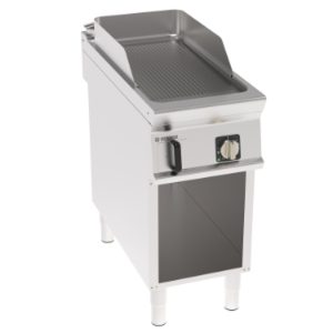 Fry-top elettrico Tecnoinox TECNO90 piastra rigata 40 cm su vano aperto – FTR4FE9