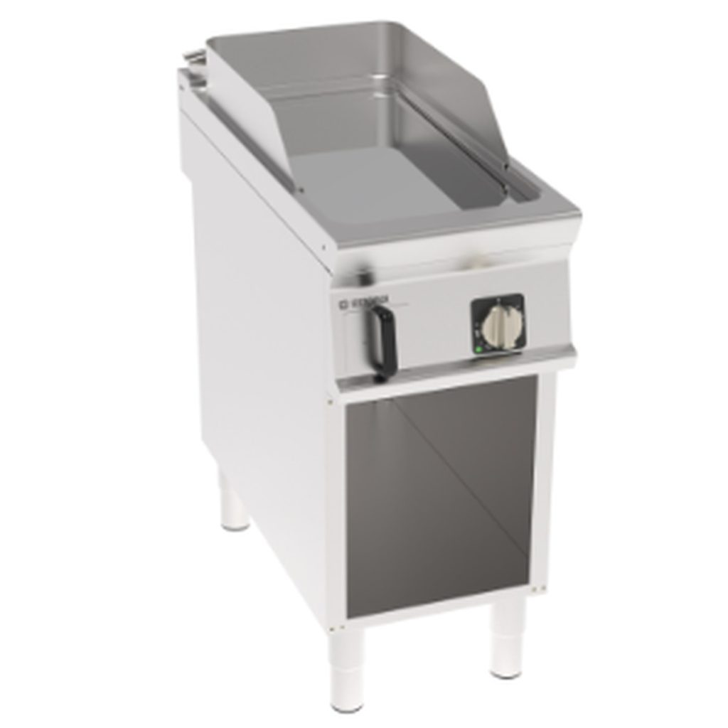 Fry-top elettrico Tecnoinox TECNO90 piastra liscia cromata 40 cm su vano aperto – FTC4FE9